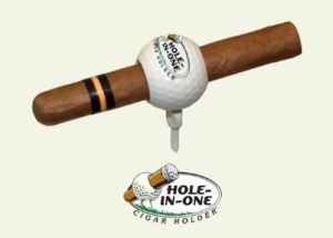 Hole in one cigar holder