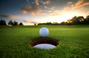 Golf Ball at Hole