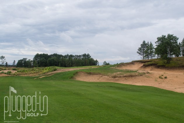 A sharp, uphill dogleg to get to the green at #2.