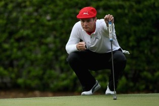 HILTON HEAD ISLAND, SC - APRIL 15: Bryson DeChambeau lines up a putt on the 12th hole during the second round of the 2016 RBC Heritage at Harbour Town Golf Links on April 15, 2016 in Hilton Head Island, South Carolina. (Photo by Streeter Lecka/Getty Images)