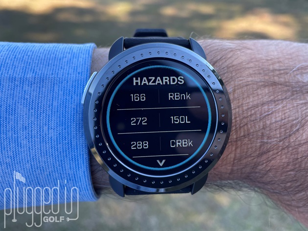 Bushnell ION ELITE GPS Golf Watch hazards