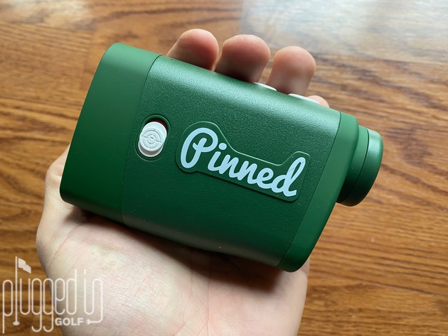 pinned golf prism rangefinder