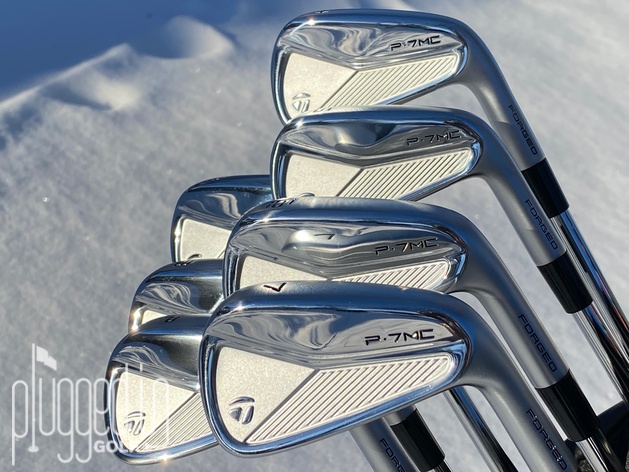 taylormade p7mc irons in bag