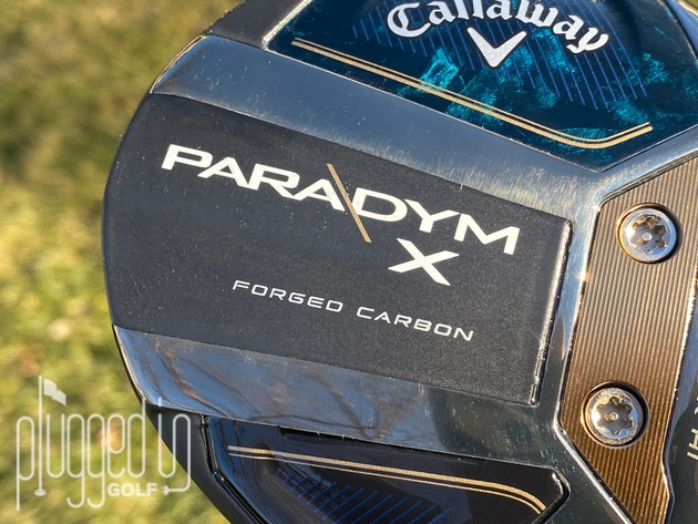 callaway paradym x fairway wood sole close up