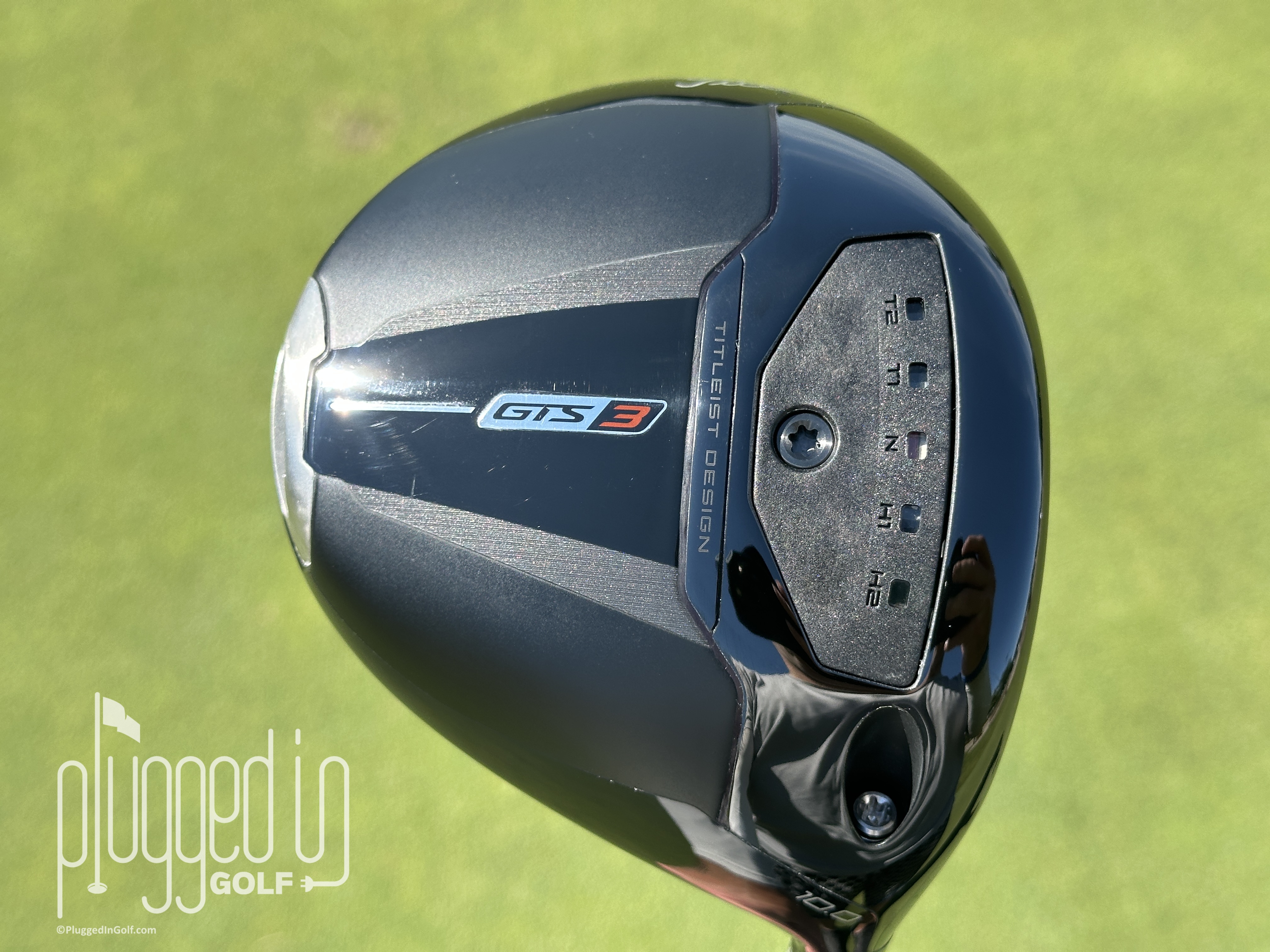 Sole of the Titleist GTS3 driver
