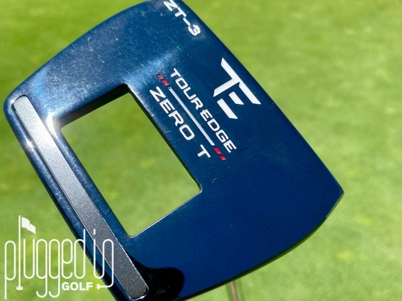 Zoomed in photo of the bottom of the Tour Edge Zero T ZT-3 Putter.