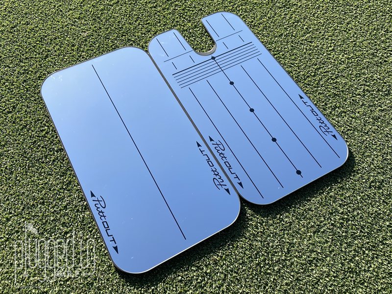 PuttOut Tour & Shoulder Mirrors - pluggedingolf-testing - setup