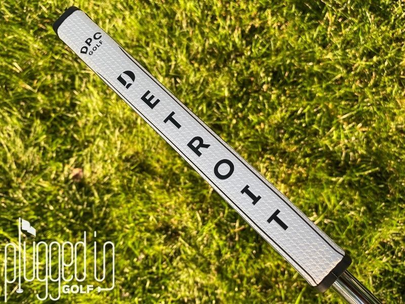 Picture of the front of the pistol style grip on The Detroit Putter Co. The Ambassador.