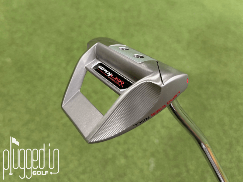 Bottom of putter, gray finish