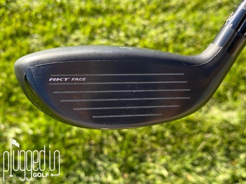 Picture of the RKT face on the Srixon ZXi RKT 4 hybrid.