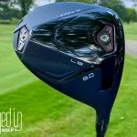 Photo of the sole, design, and branding of the Srixon ZXi RKT LS driver.