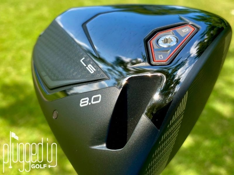 Photo of the front weight, sole, and RKT Face on the Srixon ZXi RKT LS Driver.