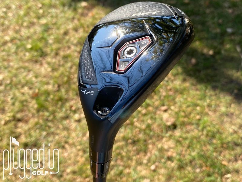 Picture of the sole and face of the Srixon ZXi RKT hybrid.