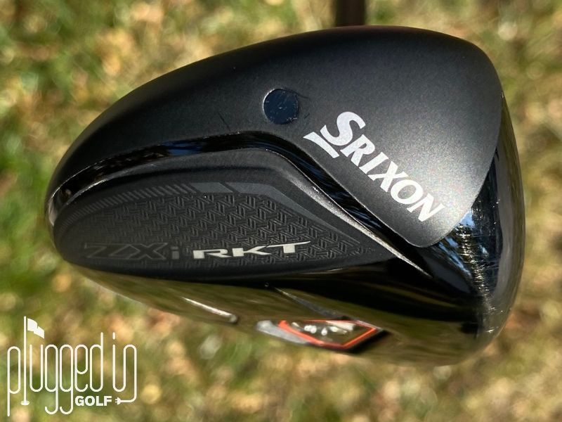 Photo of the Srixon toe branding on the Srixon ZXi RKT hybrid.